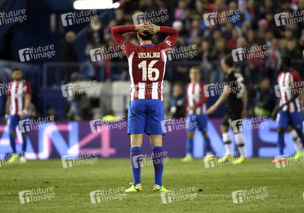 UEFA Champions League Match Atlético Madrid vs. Bayer 04 Leverkusen in Madrid