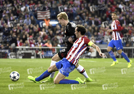UEFA Champions League Match Atlético Madrid vs. Bayer 04 Leverkusen in Madrid