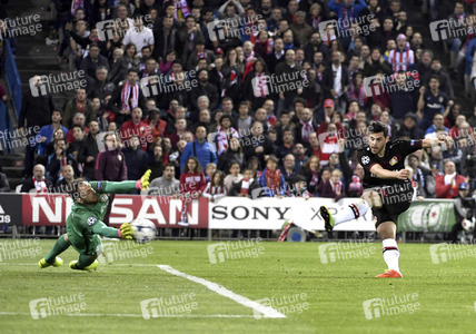 UEFA Champions League Match Atlético Madrid vs. Bayer 04 Leverkusen in Madrid