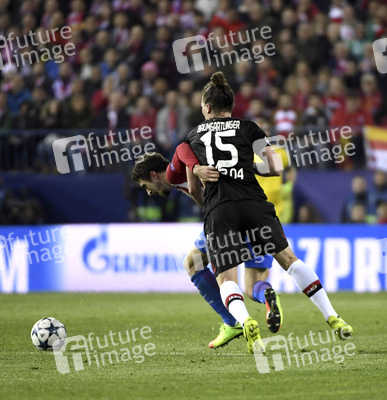 UEFA Champions League Match Atlético Madrid vs. Bayer 04 Leverkusen in Madrid