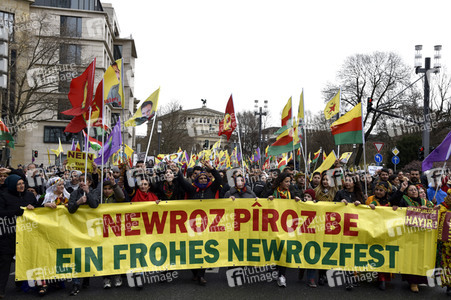 Kurden-Demonstration in Frankfurt