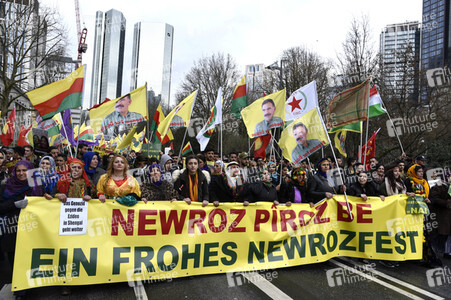 Kurden-Demonstration in Frankfurt