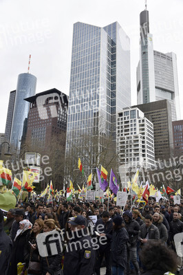 Kurden-Demonstration in Frankfurt