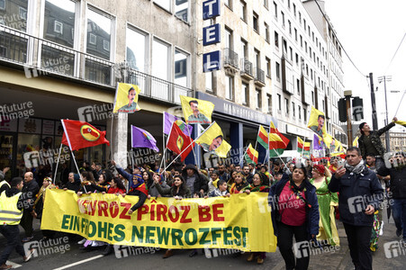 Kurden-Demonstration in Frankfurt