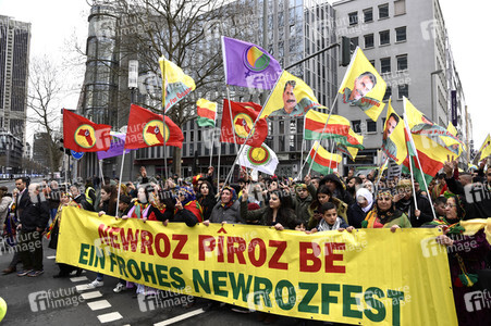 Kurden-Demonstration in Frankfurt