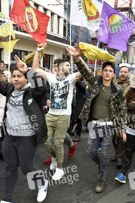 Kurden-Demonstration in Frankfurt