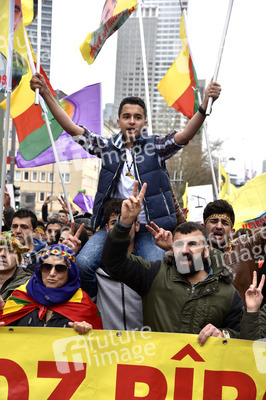 Kurden-Demonstration in Frankfurt