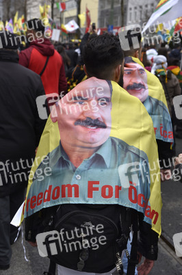 Kurden-Demonstration in Frankfurt