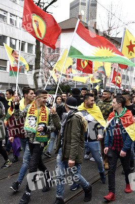 Kurden-Demonstration in Frankfurt