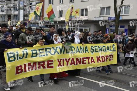 Kurden-Demonstration in Frankfurt