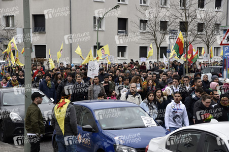 Kurden-Demonstration in Frankfurt