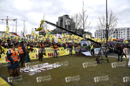 Kurden-Demonstration in Frankfurt