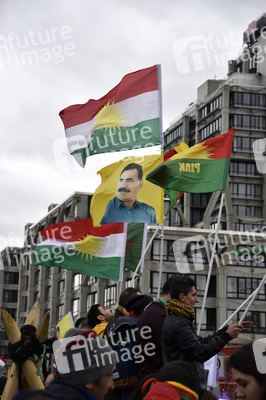 Kurden-Demonstration in Frankfurt