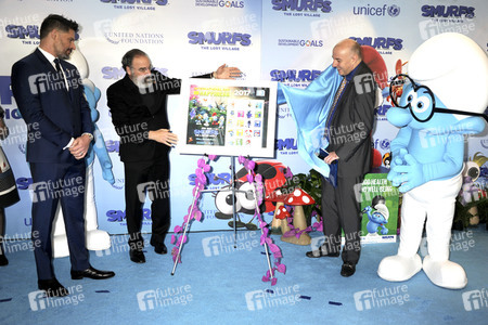 Präsentation der 'Small Smurfs Big Goal' Kampagne in New York