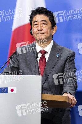 Pressekonferenz von Angela Merkel und Shinzo Abe in Hannover