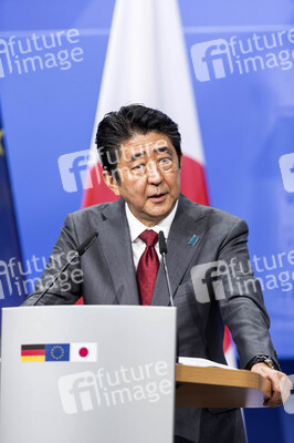 Pressekonferenz von Angela Merkel und Shinzo Abe in Hannover