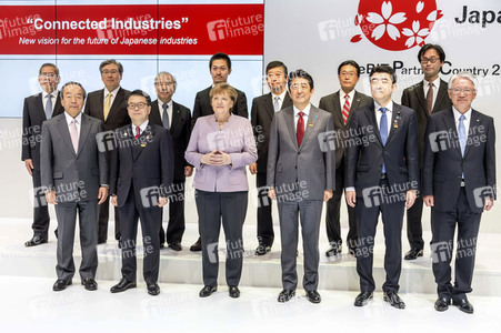 CeBIT Rundgang der Bundeskanzlerin Merkel in Hannover