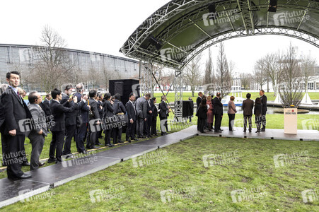 CeBIT Rundgang der Bundeskanzlerin Merkel in Hannover