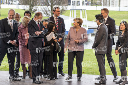 CeBIT Rundgang der Bundeskanzlerin Merkel in Hannover