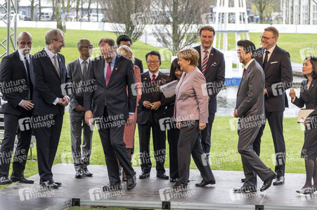 CeBIT Rundgang der Bundeskanzlerin Merkel in Hannover
