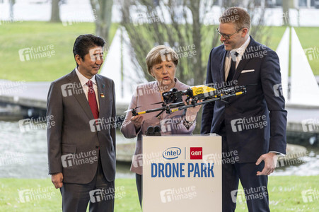 CeBIT Rundgang der Bundeskanzlerin Merkel in Hannover