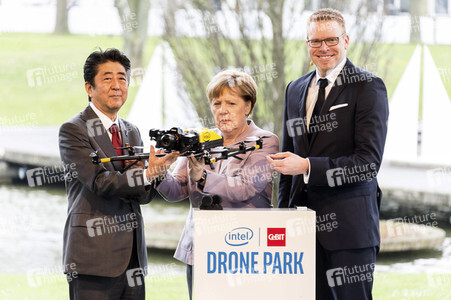 CeBIT Rundgang der Bundeskanzlerin Merkel in Hannover