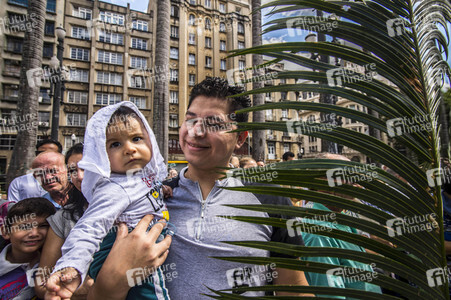 Palmsonntag Prozession in Sao Paulo