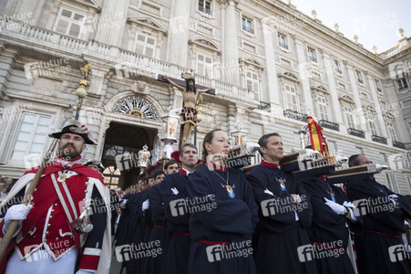 Procesion del Cristo de los Alabarderos in Madrid