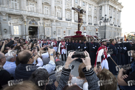 Procesion del Cristo de los Alabarderos in Madrid