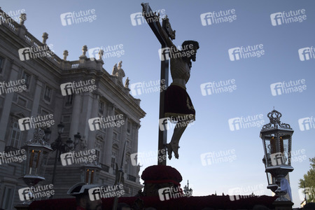 Procesion del Cristo de los Alabarderos in Madrid