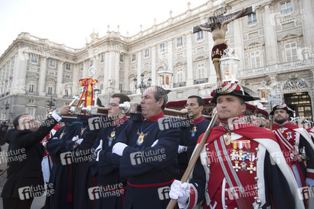 Procesion del Cristo de los Alabarderos in Madrid