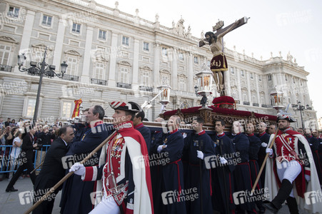 Procesion del Cristo de los Alabarderos in Madrid