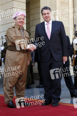 Masud Barzani empfängt Sigmar Gabriel in Erbil