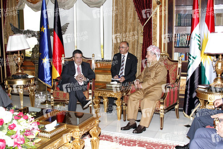 Masud Barzani empfängt Sigmar Gabriel in Erbil