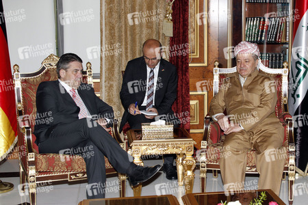 Masud Barzani empfängt Sigmar Gabriel in Erbil