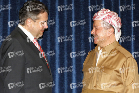 Masud Barzani empfängt Sigmar Gabriel in Erbil