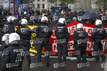 Demonstrationen gegen den AfD Bundesparteitag in Köln