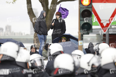 Demonstrationen gegen den AfD Bundesparteitag in Köln
