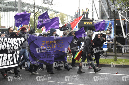 Demonstrationen gegen den AfD Bundesparteitag in Köln