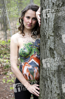 Fuchsfamilie / Fox Family Bodypainting