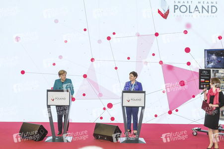 Eröffnungsrundgang der Bundeskanzelerin auf der Hannover Messe 2017