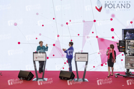 Eröffnungsrundgang der Bundeskanzelerin auf der Hannover Messe 2017