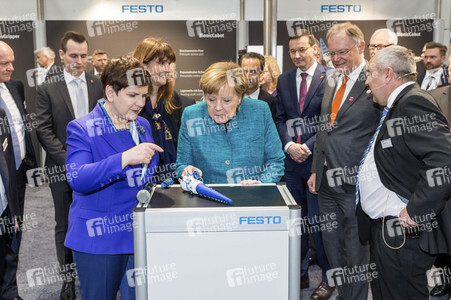Eröffnungsrundgang der Bundeskanzelerin auf der Hannover Messe 2017