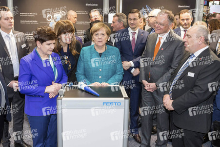 Eröffnungsrundgang der Bundeskanzelerin auf der Hannover Messe 2017