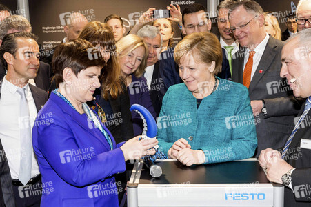 Eröffnungsrundgang der Bundeskanzelerin auf der Hannover Messe 2017
