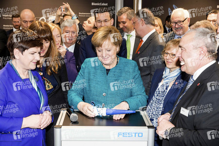 Eröffnungsrundgang der Bundeskanzelerin auf der Hannover Messe 2017