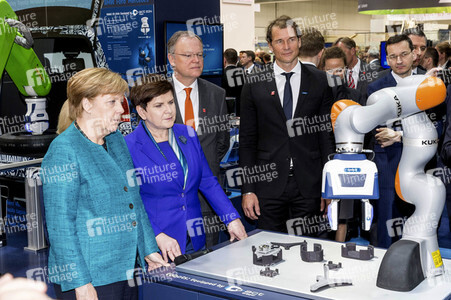 Eröffnungsrundgang der Bundeskanzelerin auf der Hannover Messe 2017