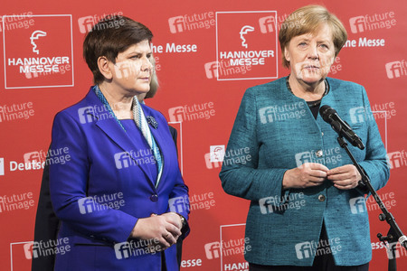 Eröffnungsrundgang der Bundeskanzelerin auf der Hannover Messe 2017