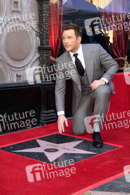 Chris Pratt erhält einen Stern auf dem Hollywood Walk of Fame in Los Angeles