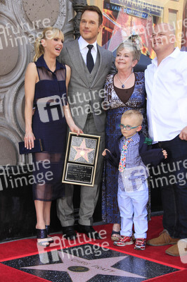 Chris Pratt erhält einen Stern auf dem Hollywood Walk of Fame in Los Angeles